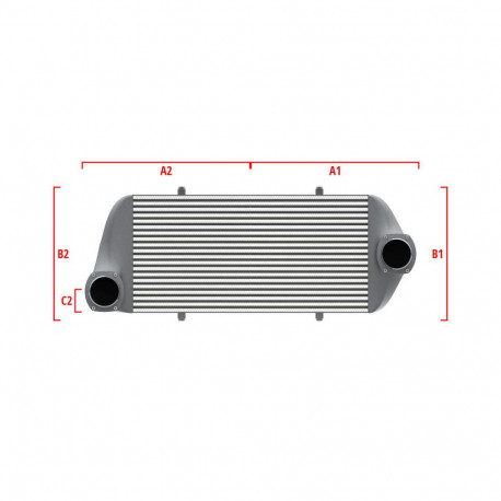 По мярка Performance custom intercooler Wagner по мярка 600мм x 300мм x 90мм | race-shop.bg