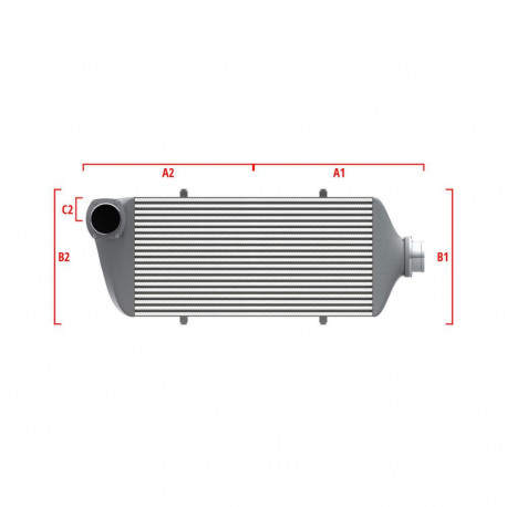 По мярка Performance custom intercooler Wagner по мярка 700мм x 300мм x 90мм | race-shop.bg