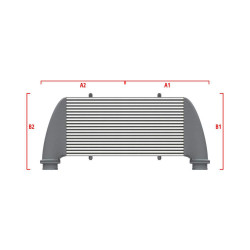 Performance custom intercooler Wagner по мярка 600мм x 205мм x 80мм
