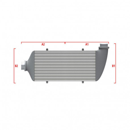 По мярка Competition custom intercooler Wagner по мярка 700мм x 300мм x 90мм | race-shop.bg