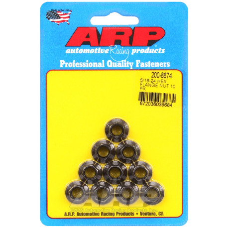 ARP Болтове ARP гайки (шестостенна глава, с фланец, Pack), 5/16-24, 10 бр. | race-shop.bg