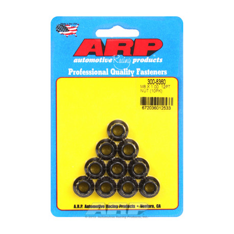 ARP Болтове M8 x 1.00 12pt комплект гайки (10бр ) | race-shop.bg