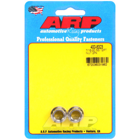 ARP Болтове ARP гайки (неръждаеми, 12-стенна глава), 7/16-20, 2 бр. | race-shop.bg