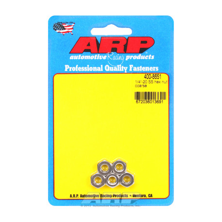 ARP Болтове "1/4""-20 SS hex комплект гайки " (5бр ) | race-shop.bg