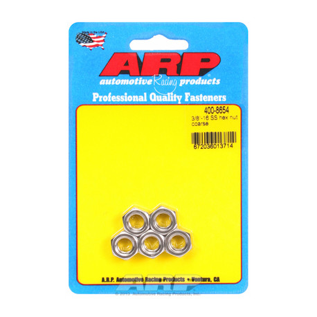 ARP Болтове "3/8""-16 SS hex комплект гайки " (5бр ) | race-shop.bg