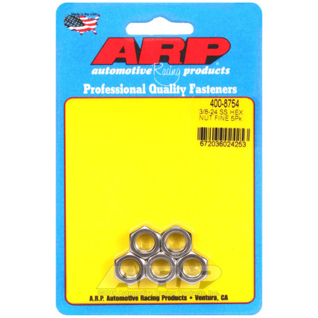 ARP Болтове ARP гайки (неръждаеми, шестостенна глава), 3/8-24, 5 бр. | race-shop.bg