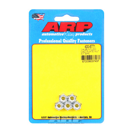 ARP Болтове "1/4""-28 nyloc cad plate комплект гайки " (5бр ) | race-shop.bg