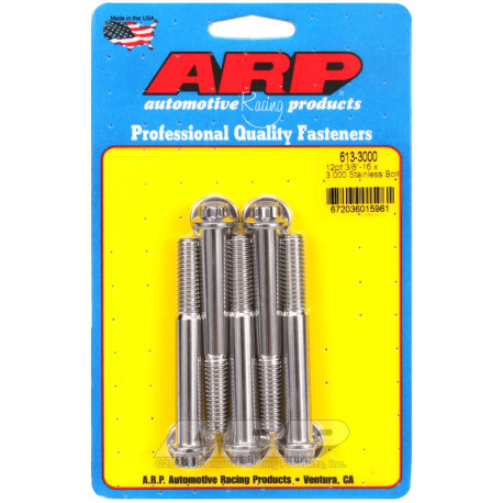 ARP Болтове ARP болтове (неръждаеми, 12-стенна глава), 3/8-16 × 76,2 mm, 5 бр. | race-shop.bg
