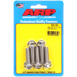 ARP болтове (неръждаеми, шестостенна глава), 3/8-16 × 31,75 mm, 5 бр.