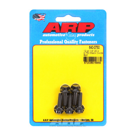 ARP Болтове "1/4""-20 x 0.750 12pt черни оксидни болтове " (5бр ) | race-shop.bg