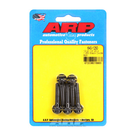 ARP Болтове "1/4""-20 x 1.250 12pt черни оксидни болтове " (5бр ) | race-shop.bg