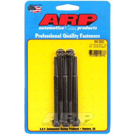 ARP Болтове ARP болтове (12-стенна глава, черни), 1/4-20 × 88,9 mm, 5 бр. | race-shop.bg