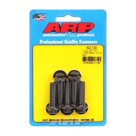 ARP Болтове "3/8""-16 x 1.250 12pt черни оксидни болтове " (5бр ) | race-shop.bg