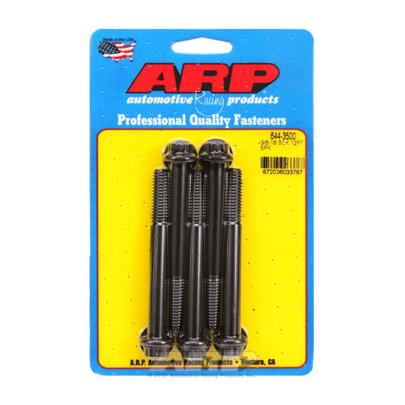 ARP Болтове "3/8""-16 x 3.500 12pt 7/16 черни оксидни болтове "5бр | race-shop.bg