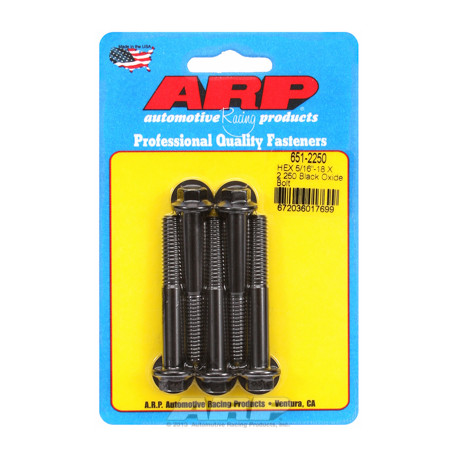 ARP Болтове "5/16""-18 X 2.250 hex черни оксидни болтове " (5бр ) | race-shop.bg