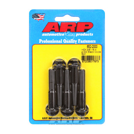 ARP Болтове "3/8""-16 X 2.000 hex черни оксидни болтове " (5бр ) | race-shop.bg