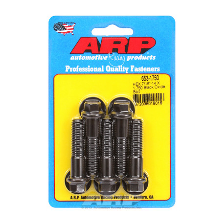 ARP Болтове "7/16""-14 X 1.750 hex черни оксидни болтове " (5бр ) | race-shop.bg