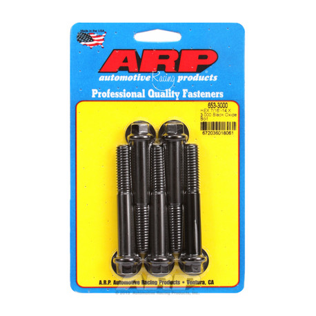 ARP Болтове "7/16""-14 X 3.000 hex черни оксидни болтове " (5бр ) | race-shop.bg
