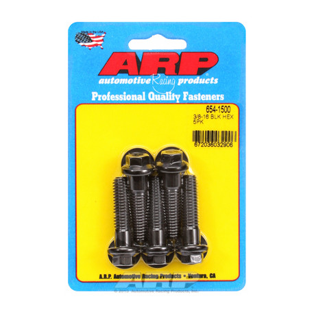 ARP Болтове "3/8""-16 x 1.500 hex 7/16 черни оксидни болтове "(5бр | race-shop.bg