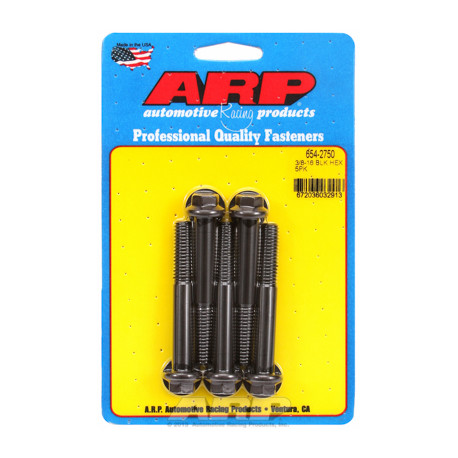 ARP Болтове "3/8""-16 x 2.750 hex 7/16 черни оксидни болтове "(5бр | race-shop.bg