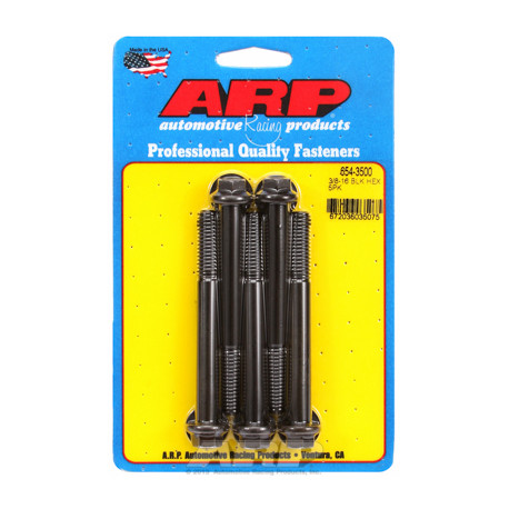 ARP Болтове "3/8""-16 x 3.500 hex 7/16 черни оксидни болтове "(5бр | race-shop.bg