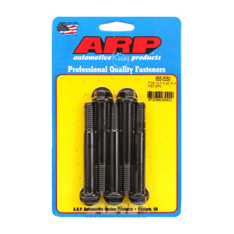 ARP Болтове "7/16""-14 X 3.250 hex 1/2 черни оксидни болтове " 5бр | race-shop.bg