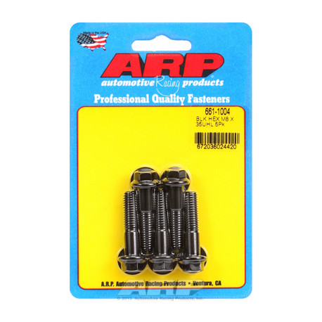 ARP Болтове ARP M8 x 1.25 x 35 hex Черен Оксид болтове (5бр ) | race-shop.bg