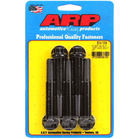 ARP Болтове ARP болтове (12-стенна глава, черни), M12×1.50 × 80 mm | race-shop.bg