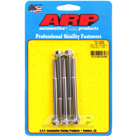 ARP Болтове ARP болтове (неръждаеми, шестостенна глава), 1/4-28 × 82,55 mm, 5 бр. | race-shop.bg