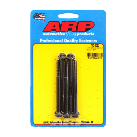 ARP Болтове "1/4""-28 x 3.250 12pt черни оксидни болтове " (5бр ) | race-shop.bg