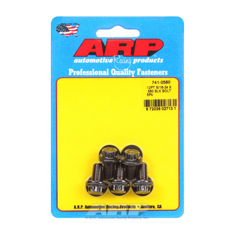 ARP Болтове "5/16""-24 x .560 12pt черни оксидни болтове " (5бр ) | race-shop.bg