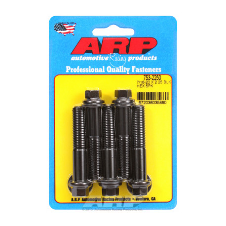 ARP Болтове "7/16""-20 x 2.250 hex черни оксидни болтове " (5бр ) | race-shop.bg