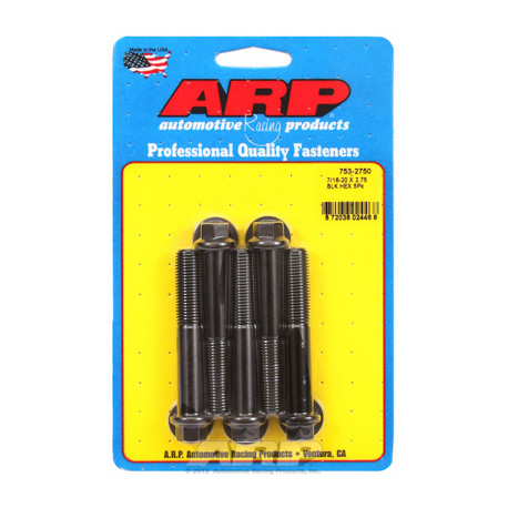 ARP Болтове "7/16""-20 x 2.750 hex черни оксидни болтове " (5бр ) | race-shop.bg