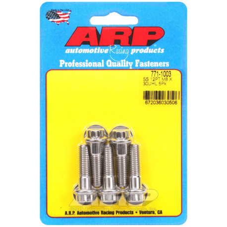 ARP Болтове ARP болтове (неръждаеми, 12-стенна глава), M8×1.25 × 30 mm, 5 бр. | race-shop.bg