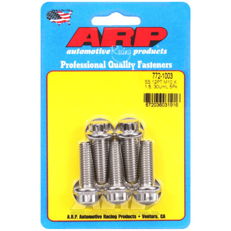 ARP Болтове ARP болтове (неръждаеми, 12-стенна глава), M10×1.50 × 30 mm, 5 бр. | race-shop.bg