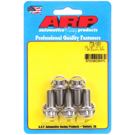 ARP Болтове ARP болтове (неръждаеми, 12-стенна глава), M10×1.25 × 20 mm, 5 бр. | race-shop.bg