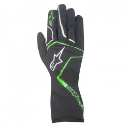 Alpinestars Tech 1 K RACE Gloves, Black/ Green