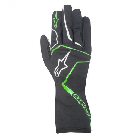 Ръкавици Alpinestars Tech 1 K RACE Gloves, Black/ Green | race-shop.bg