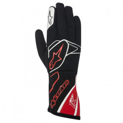 Alpinestars Tech 1 K gloves, black-white-red