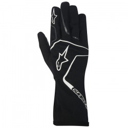 Alpinestars Tech 1 K RACE Gloves, children, Black/ White