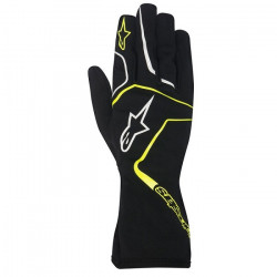 Alpinestars Tech 1 K RACE Gloves, children, Black/ Yellow