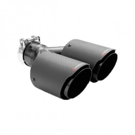 С два изхода Накрайник за ауспух RM MOTORS Carbon 89mm | race-shop.bg