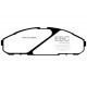 Спирачни дискове и накладки EBC Предни спирачни накладки EBC Ultimax OEM Replacement DP1020 | race-shop.bg