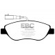 Спирачни дискове и накладки EBC Предни спирачни накладки EBC Ultimax OEM Replacement DP1382 | race-shop.bg