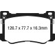 Спирачни дискове и накладки EBC Предни спирачни накладки EBC Redstuff Ceramic DP33048C | race-shop.bg