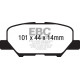 Спирачни дискове и накладки EBC Задни спирачни накладки EBC Yellowstuff Street + Track DP42171R | race-shop.bg