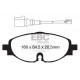 Спирачни дискове и накладки EBC Предни спирачни накладки EBC Yellowstuff Street + Track DP42150R | race-shop.bg