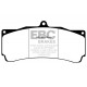 Спирачни дискове и накладки EBC Предни спирачни накладки EBC Yellowstuff Street + Track DP4006R | race-shop.bg
