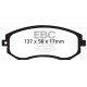 Спирачни дискове и накладки EBC Предни спирачни накладки EBC Yellowstuff Street + Track DP41884R | race-shop.bg