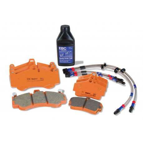 Спирачни дискове и накладки EBC EBC Orange kit PLK1009R - Комплект накладки, маркучи, спирачна течност | race-shop.bg